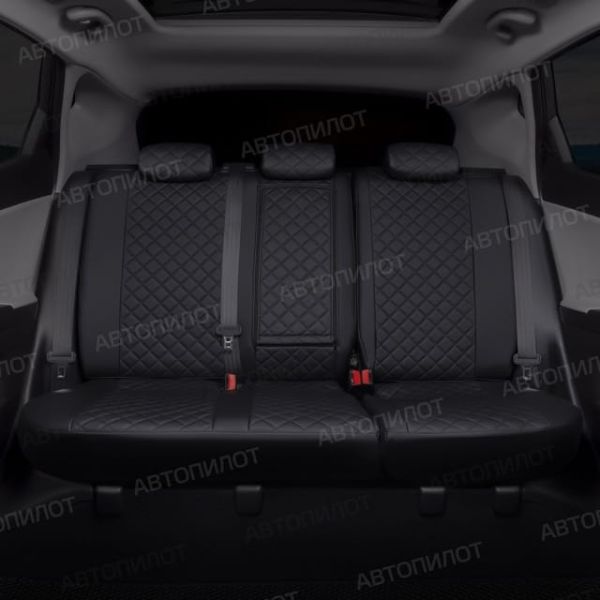 Чехлы Автопилот Экокожа Ромб на Hyundai Matrix (2001-2010) Чехлы Автопилот Экокожа Ромб на Hyundai Matrix (2001-2010)