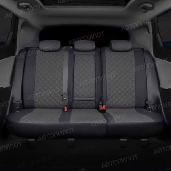 Чехлы Автопилот Экокожа Ромб на Hyundai Matrix (2001-2010) Чехлы Автопилот Экокожа Ромб на Hyundai Matrix (2001-2010)