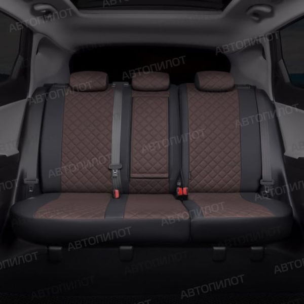 Чехлы Автопилот Экокожа Ромб на Hyundai Matrix (2001-2010) Чехлы Автопилот Экокожа Ромб на Hyundai Matrix (2001-2010)