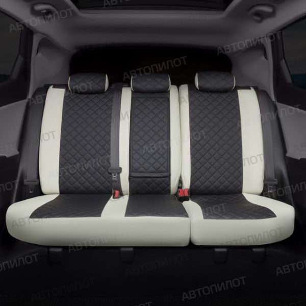 Чехлы Автопилот Экокожа Ромб на Hyundai Matrix (2001-2010) Чехлы Автопилот Экокожа Ромб на Hyundai Matrix (2001-2010)