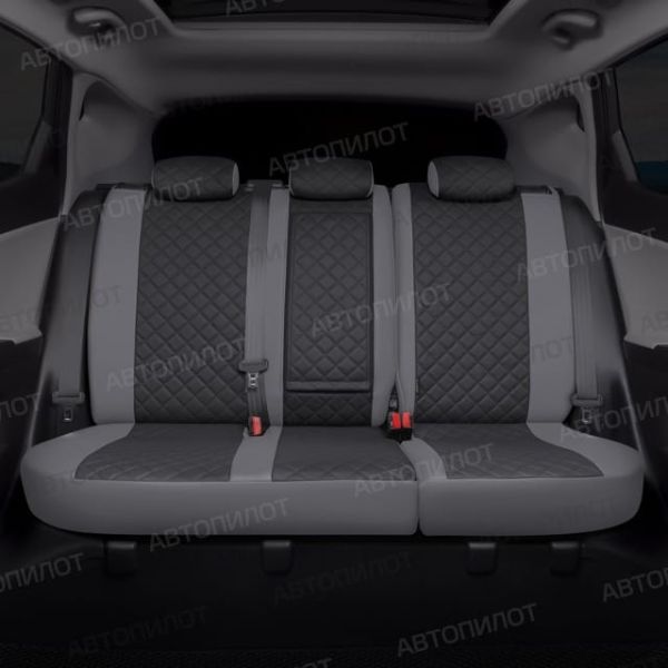 Чехлы Автопилот Экокожа Ромб на Hyundai Matrix (2001-2010) Чехлы Автопилот Экокожа Ромб на Hyundai Matrix (2001-2010)