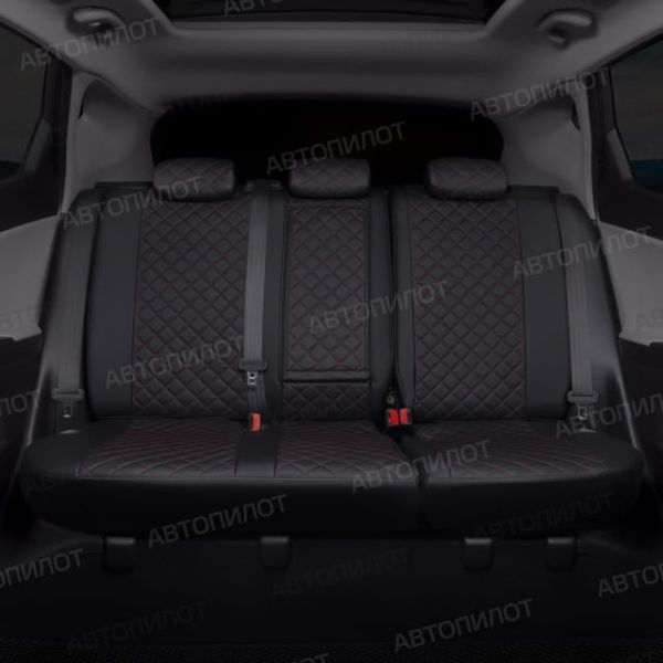 Чехлы Автопилот Экокожа Ромб на Hyundai Matrix (2001-2010) Чехлы Автопилот Экокожа Ромб на Hyundai Matrix (2001-2010)