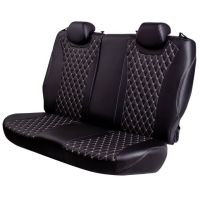 Чехлы Премиум Экокожа Байрон Ромб на Hyundai Accent 1999-2011 г.в. Чехлы Премиум Экокожа Байрон Ромб на Hyundai Accent 1999-2011 г.в.