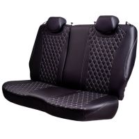 Чехлы Премиум Экокожа Байрон Ромб на Hyundai Accent 1999-2011 г.в. Чехлы Премиум Экокожа Байрон Ромб на Hyundai Accent 1999-2011 г.в.