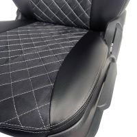 Чехлы Алькантара на Hyundai Accent 1999-2011 г.в. Чехлы Алькантара на Hyundai Accent 1999-2011 г.в.