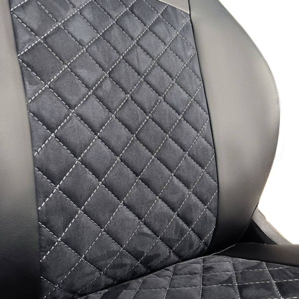 Чехлы Алькантара на Hyundai Accent 1999-2011 г.в. Чехлы Алькантара на Hyundai Accent 1999-2011 г.в.