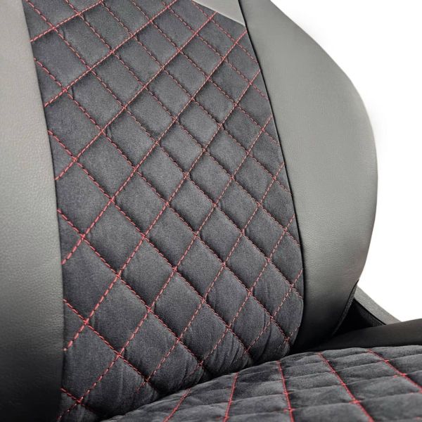 Чехлы Алькантара на Hyundai Accent 1999-2011 г.в. Чехлы Алькантара на Hyundai Accent 1999-2011 г.в.