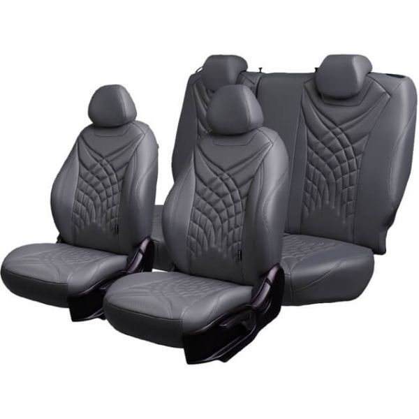 Чехлы Премиум Экокожа Байрон Президент|Жук на Daewoo Lanos